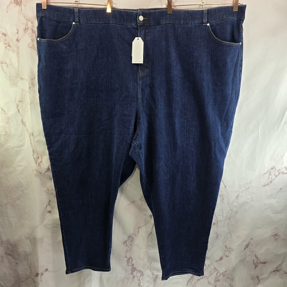 Universal Standard Jeans Womens 40 X 28 Riviera High Rise Dark Wash Indigo Short